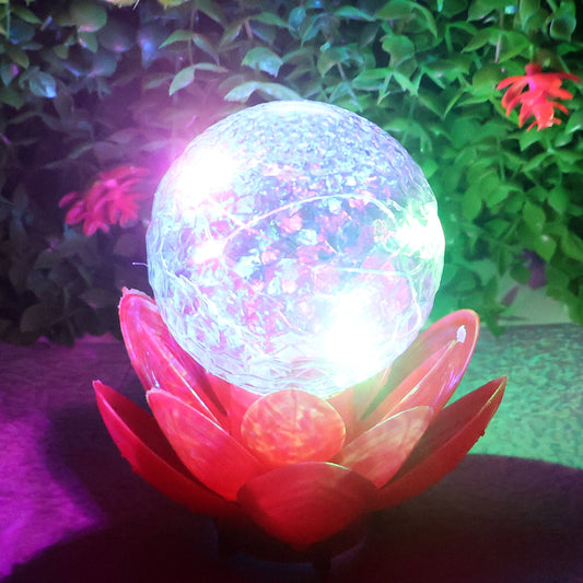 Crystal Ball Lotus LED Decorative Light