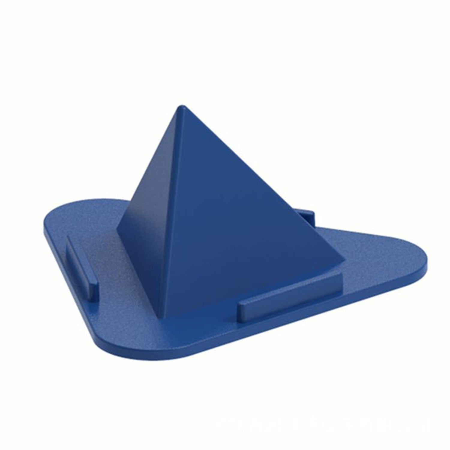 Pyramid Mobile Stand displaying a phone horizontally on a desk