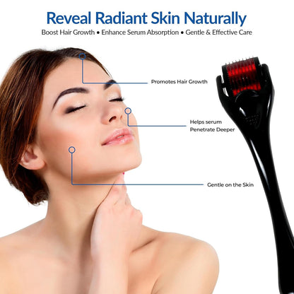 Microneedle Derma Roller for Face (1 Pc, 0.5mm)