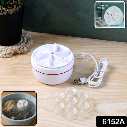 Mini Turbo Washing Machine – Portable USB Washer for Home & Small Spaces